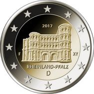  2 евро 2017 «Федеральные земли Германии: Рейнланд-Пфальц» Германия, фото 1 