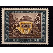 1943. Германия. Рейх. 828. День почтовой марки. Карета, фото 1 