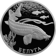  2 рубля 2019 &laquo;Красная книга: белуга&raquo;, фото 1 