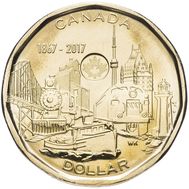  1 доллар 2017 «150 лет Конфедерации. Объединённая нация» Канада, фото 1 