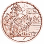  10 евро 2019 «С кольчугой и мечом. Рыцарство» Австрия, фото 1 