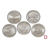  Набор 5 монет &laquo;200 лет экспедиции Льюиса и Кларка&raquo; 2004-2005 США D, фото 1 