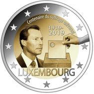  2 евро 2019 «100 лет всеобщему избирательному праву» Люксембург, фото 1 