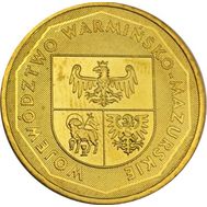  2 злотых 2005 &laquo;Варминско-Мазурское воеводство&raquo; Польша, фото 1 