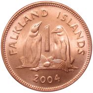  1&nbsp;пенни 2004 &laquo;Пингвины&raquo; Фолклендские Острова, фото 1 