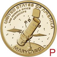  1 доллар 2020 «Космический телескоп «Хаббл» P (Американские инновации), фото 1 