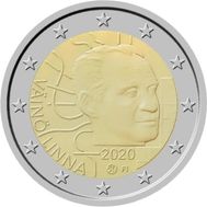  2 евро 2020 «100 лет со дня рождения Вяйнё Линны» Финляндия, фото 1 