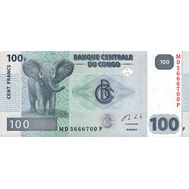  100 франков 2013 Конго (Pick 98b) Пресс, фото 1 