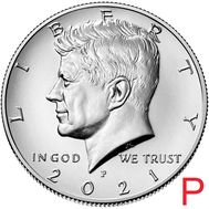  50 центов 2021 «Джон Кеннеди» США P, фото 1 