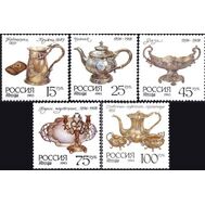  1993. 88-92. Серебро в музеях Московского Кремля. 5 марок, фото 1 