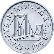 50 филлеров 1990 «Мост Эржебет в Будапеште» Венгрия, фото 1 