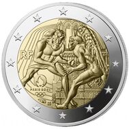  2 евро 2024 «Летние Олимпийские игры 2024 в Париже» Франция (в блистере), фото 1 