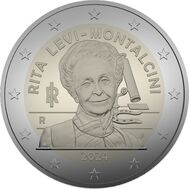  2 евро 2024 «Рита Леви-Монтальчини» Италия, фото 1 
