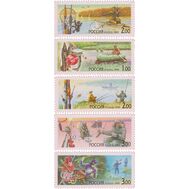  1999. 495-499. Любительское рыболовство. 5 марок, фото 1 
