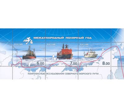  Почтовые марки «Международный полярный год» Россия, 2008, фото 1 