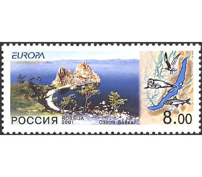  Почтовая марка «Вода — природное богатство. Озеро Байкал» 2001, фото 1 