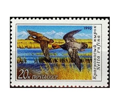  3 почтовые марки «Утки» СССР 1990, фото 4 