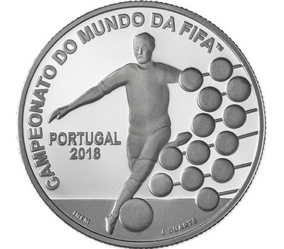  Монета 2,5 евро 2018 «Чемпионат мира по футболу в России 2018» Португалия, фото 1 