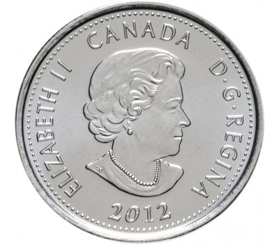  Монета 25 центов 2012 «Война 1812 года — Вождь Шайенов Текумсе» Канада, фото 2 