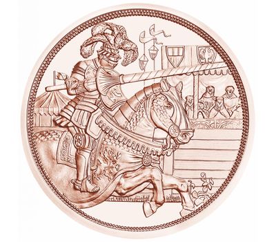  Монета 10 евро 2019 «С кольчугой и мечом. Рыцарство» Австрия, фото 1 