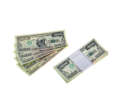 Пачка банкнот 1000000 долларов (сувенирные), фото 1 