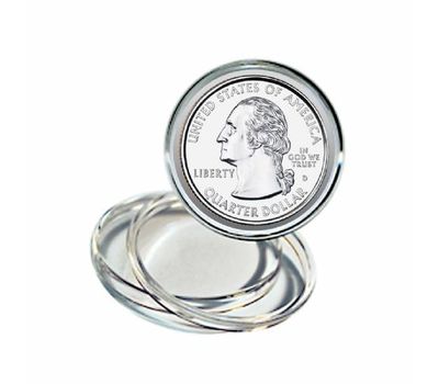  Капсула для монет 24 мм для 25 центов США: Парки, Штаты, Женщины (внешний 31 мм), фото 3 