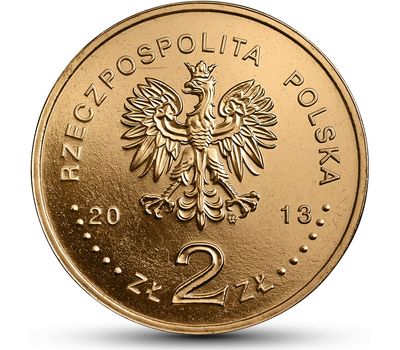  Монета 2 злотых 2013 «Транспортный корабль «Люблин» Польша, фото 2 