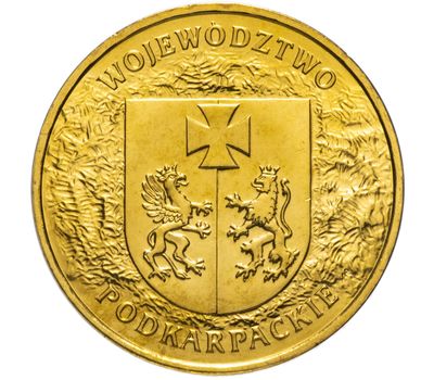  Монета 2 злотых 2004 «Подкарпатское воеводство» Польша, фото 1 