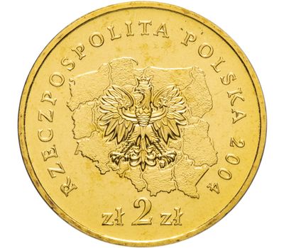  Монета 2 злотых 2004 «Подкарпатское воеводство» Польша, фото 2 