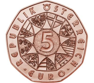  Монета 5 евро 2013 «Страна воды» Австрия, фото 2 