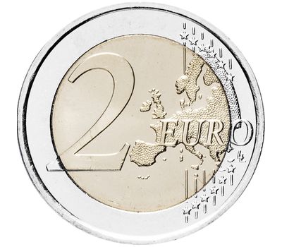  Монета 2 евро 2007 «50 лет подписания Римского договора» Финляндия, фото 2 