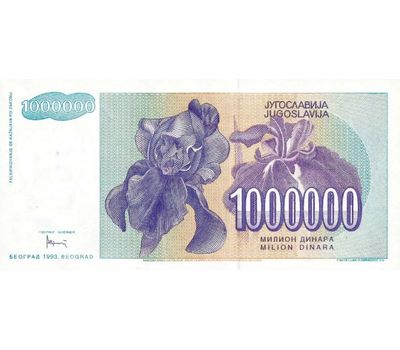  Банкнота 1000000 динар 1993 года Югославия (копия), фото 2 