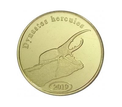  Монета 500 рупий 2019 «Жук-геркулес» остров Суматра (Индонезия), фото 1 