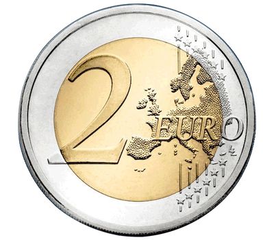  Монета 2 евро 2020 «20 лет вступления в ОЭСР» Словакия, фото 2 