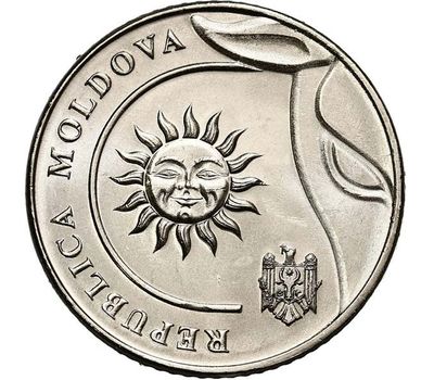  Монета 2 лея 2018 Молдова, фото 1 
