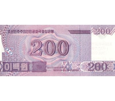  Банкнота 200 вон 2018 «70 лет независимости» Северная Корея Пресс, фото 2 