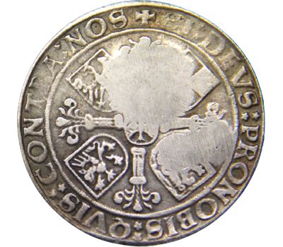  Монета ефимок с признаком 1655 (надчекан на талере 1538 года) (копия), фото 2 
