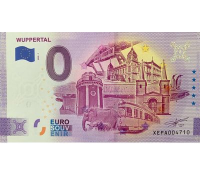  Банкнота 0 евро 2020 «Вупперталь», фото 1 