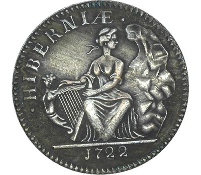 Монета 1 шиллинг 1722 Великобритания (копия), фото 2 