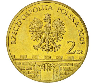  Монета 2 злотых 2005 «Влоцлавек» Польша, фото 2 