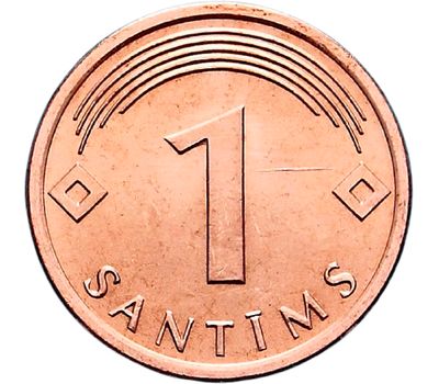  Монета 1 сантим 2008 Латвия, фото 1 