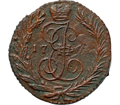  Монета полушка 1766 ЕМ Екатерина II F, фото 1 