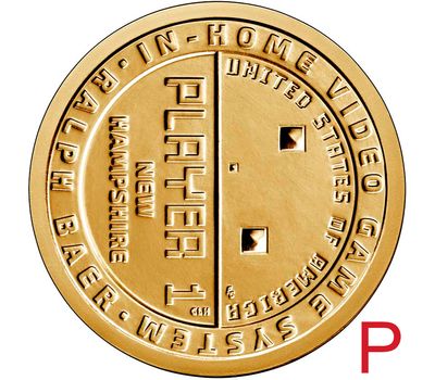  Монета 1 доллар 2021 «Ральф Баер, игровая приставка. Нью-Гэмпшир» P (Американские инновации), фото 1 