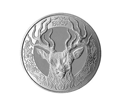  Монета 100 тенге 2020 «Олень (Bugy)» Казахстан (в блистере), фото 1 