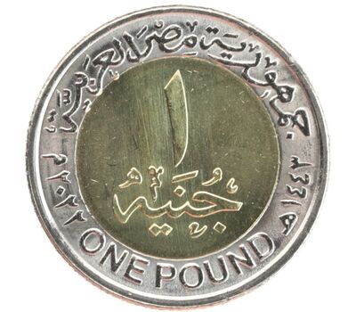  Монета 1 фунт 2022 «Аллея Сфинксов в Луксоре» Египет, фото 2 
