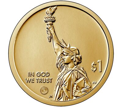  Монета 1 доллар 2022 «Блюграсс. Кентукки» США P (Американские инновации), фото 2 