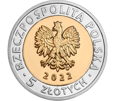  Монета 5 злотых 2022 «Замок в Мошне» Польша, фото 2 