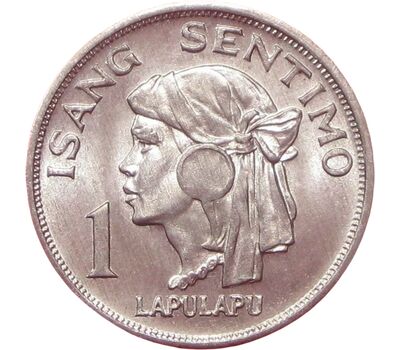  Монета 1 сентимо 1967 Филиппины, фото 1 