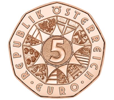  Монета 5 евро 2023 «Народный поросенок» Австрия, фото 2 