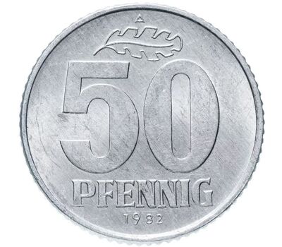  Монета 50 пфеннигов 1982 Германия, фото 1 